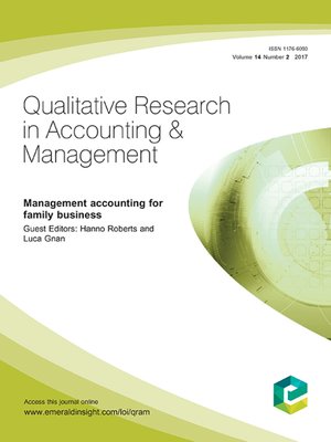 cover image of Qualitative Research in Accounting & Management, Volume 14, Number 2